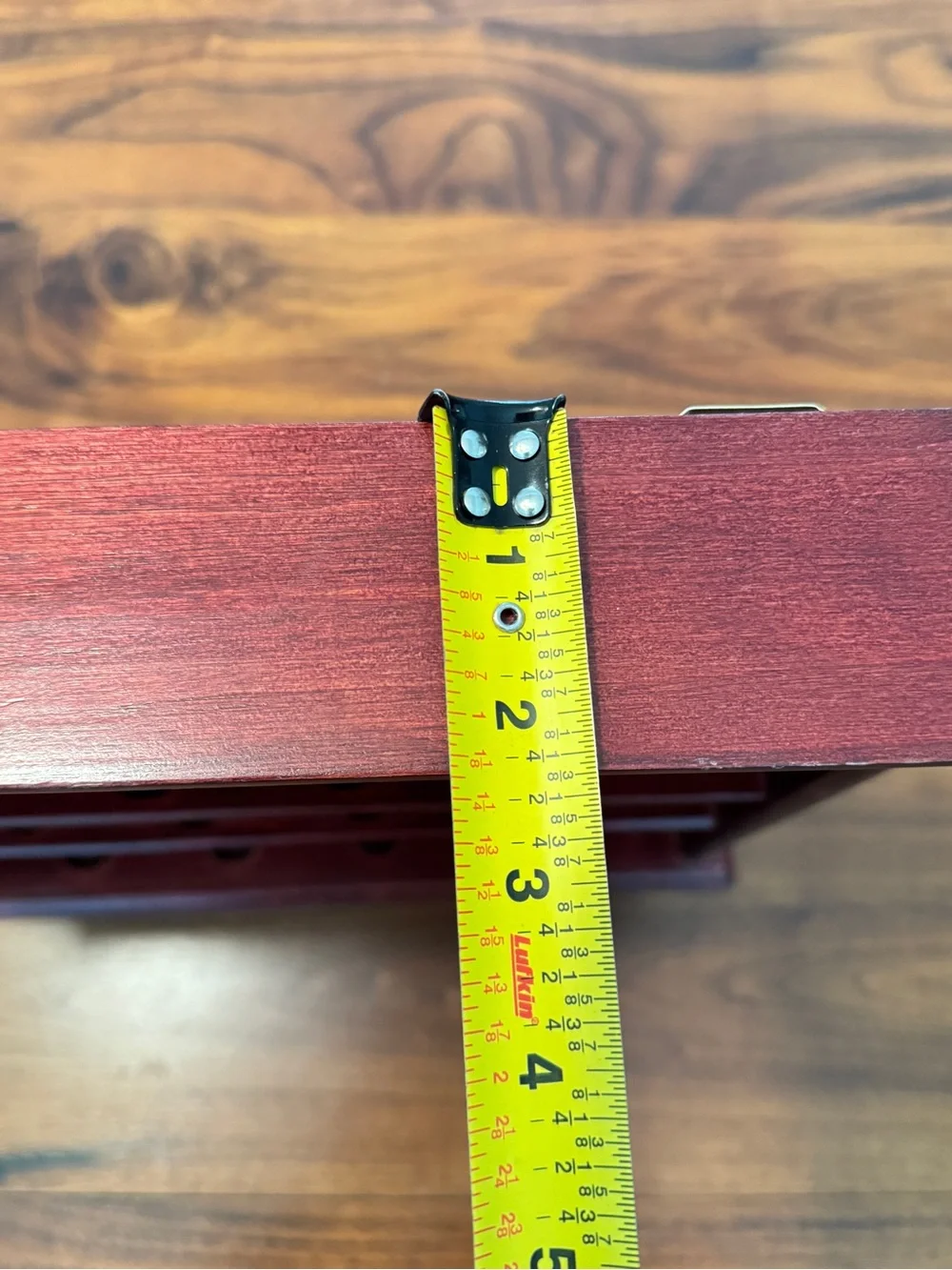 16 Ball Mahogany Wood Golf Ball Display Cabinet Case Rack Wall Mount